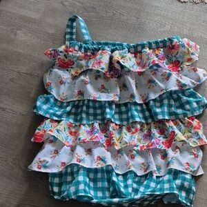 Pioneer Woman Petal Party Ruffled Traveling Laundry Bag
